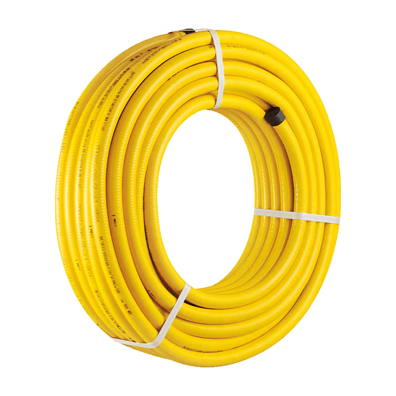 ZLR-01 Manguera corrugada de acero inoxidable con revestimiento de PVC amarillo